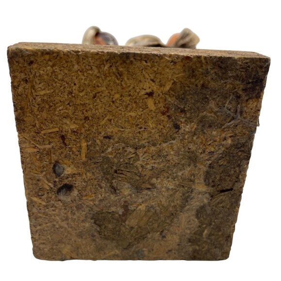 Vintage Mexican Paper Mache Folk Art Figure Of Man With Pottery On Wooden Base - Picture 11 of 16